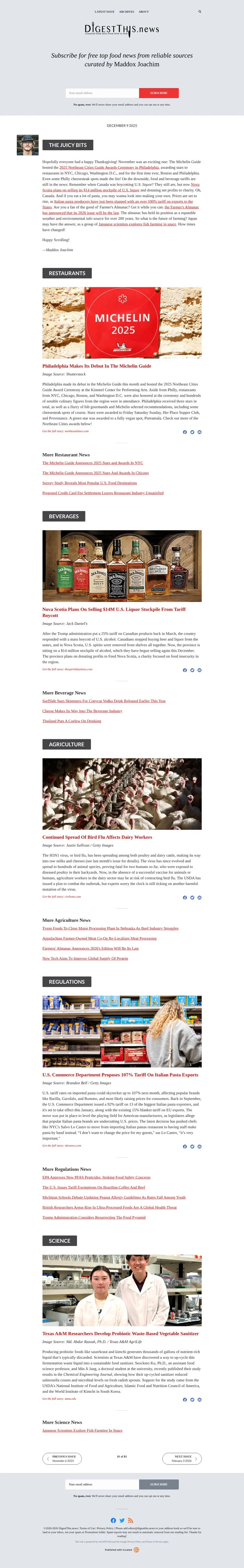 An issue of the DigestThis.news newsletter published with Curated